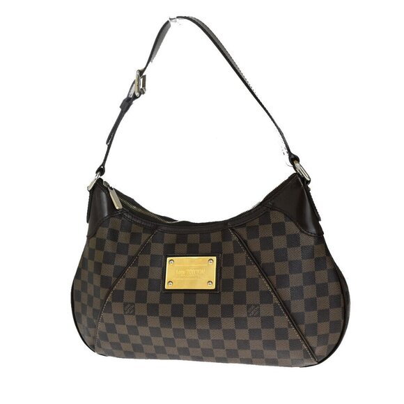 LOUIS VUITTON LV Thames GM Shoulder Bag Damier Leather Brown - Picture 1 of 16